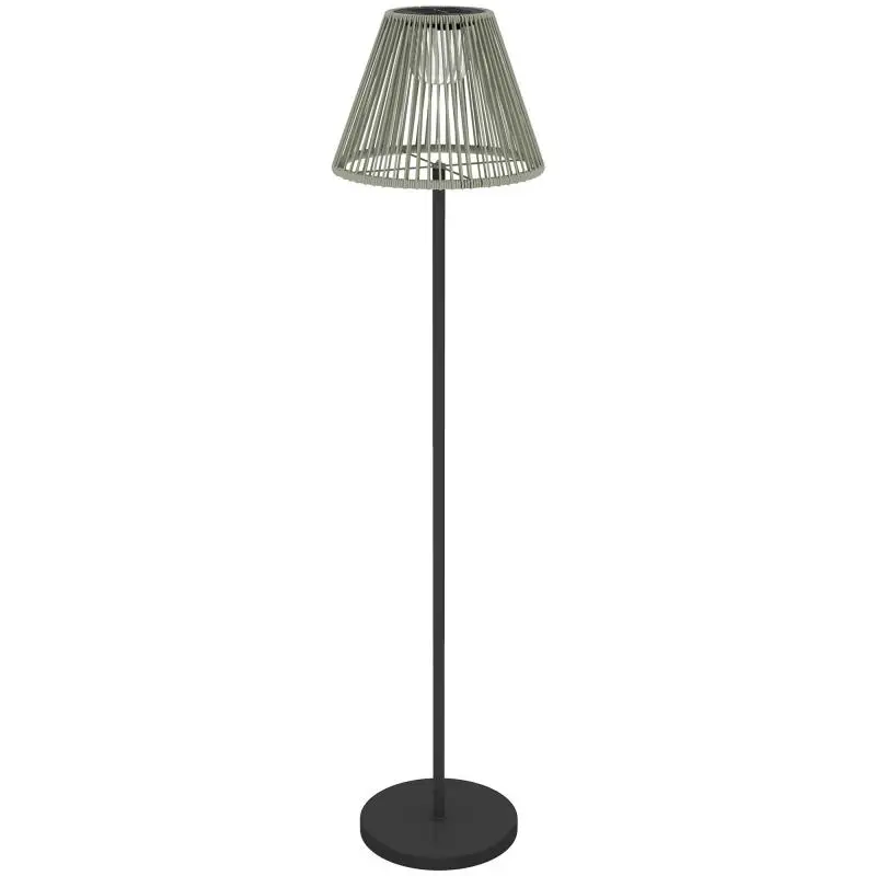 Solar Floor Lamp with Light Sensor, 135 cm
