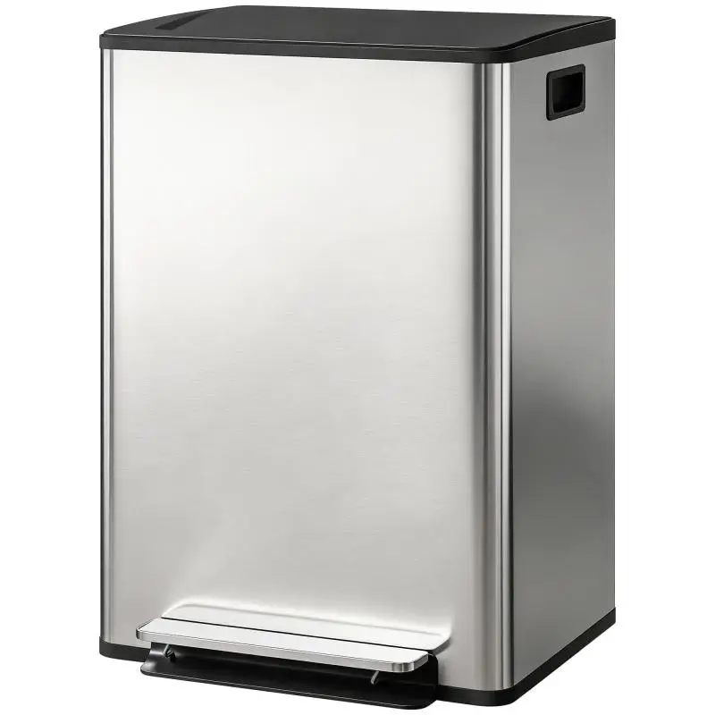 Dual-Compartment Pedal Bin, 2 x 30 L