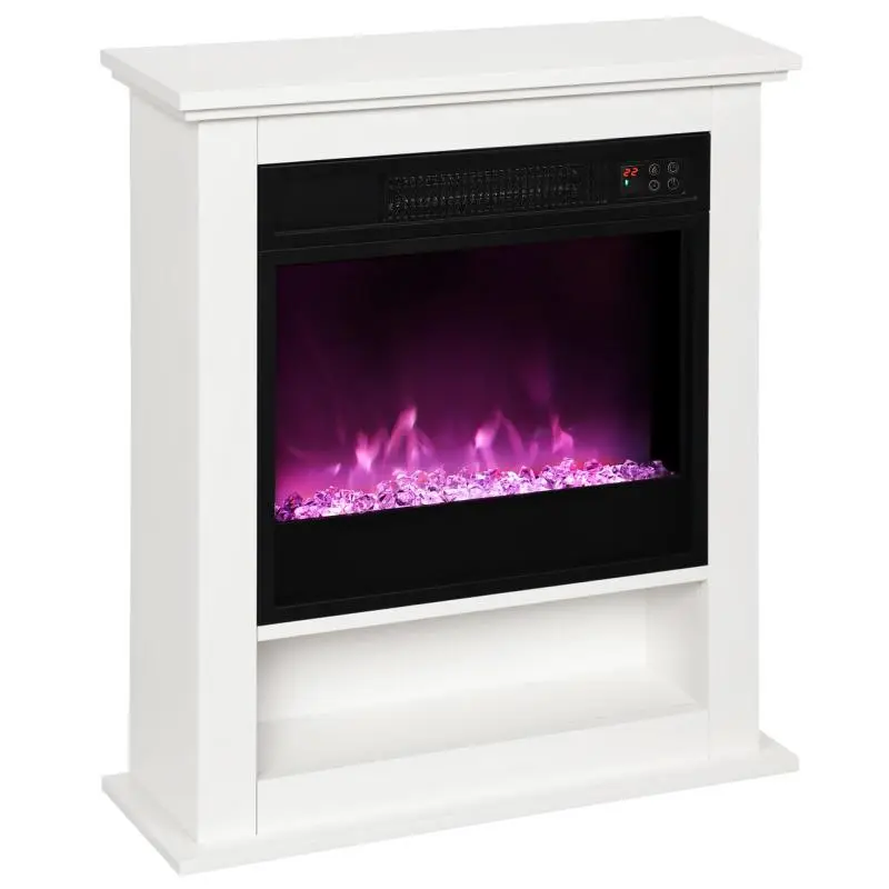 Electric Fireplace with 9 Flame Colours, 62.5 cm