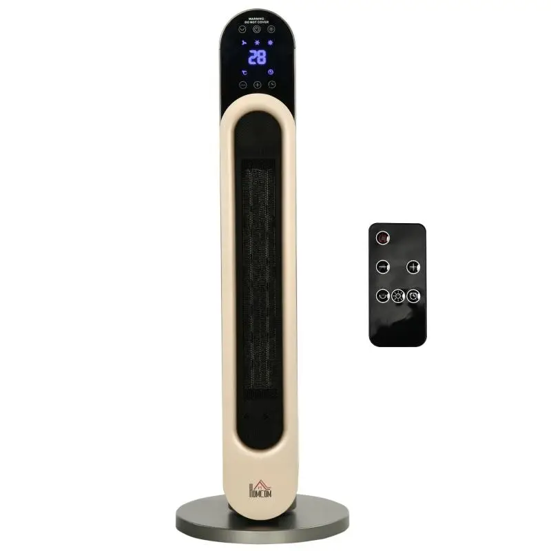 Ceramic Tower Heater with Remote Control, 2200W