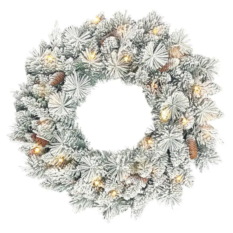 Lighted Christmas Wreath, 60 cm