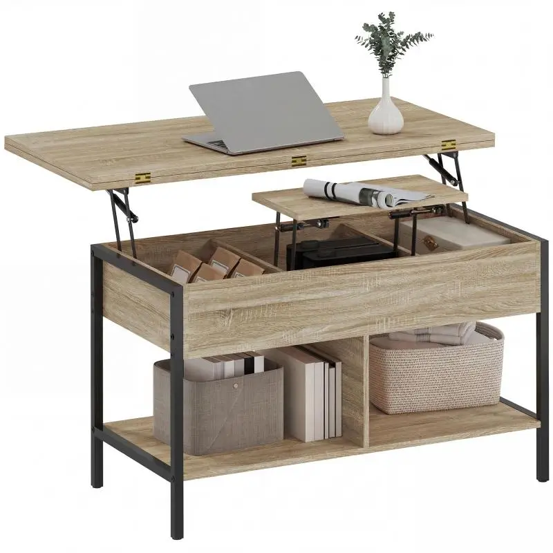 Lift-Top Coffee Table with Storage, 98 cm