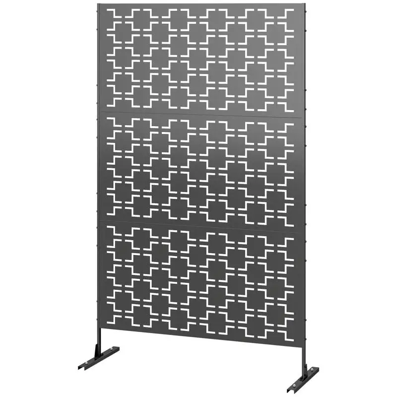Metal Outdoor Privacy Screen, 122 × 45 × 198 cm