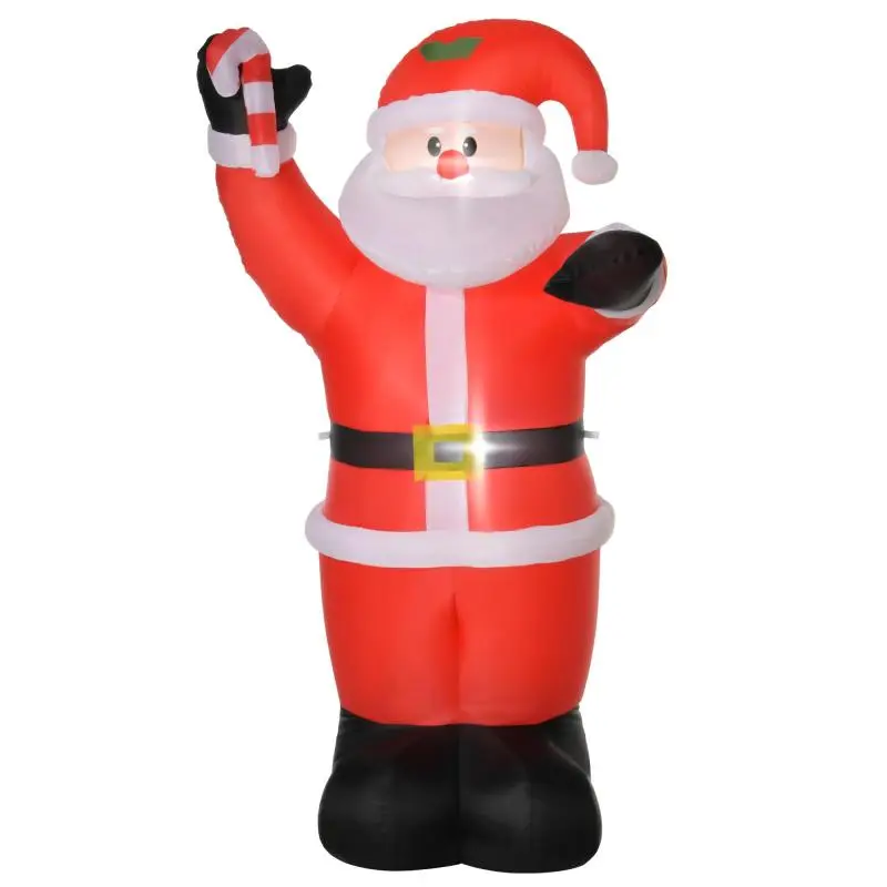 Inflatable Santa Claus with LED Lights, 2.4 m