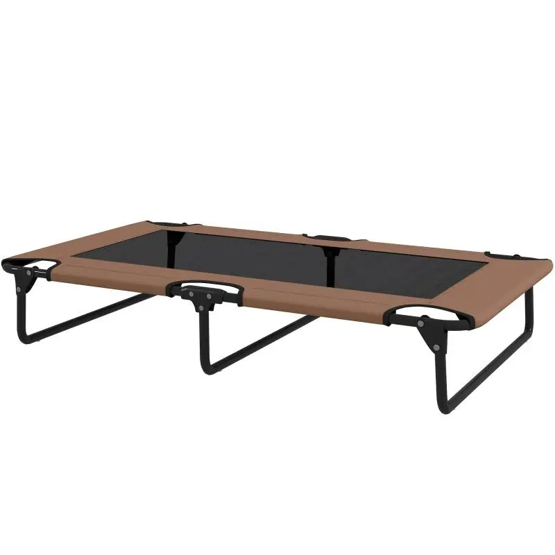 Elevated Dog Bed for Large Dogs, Coffee
