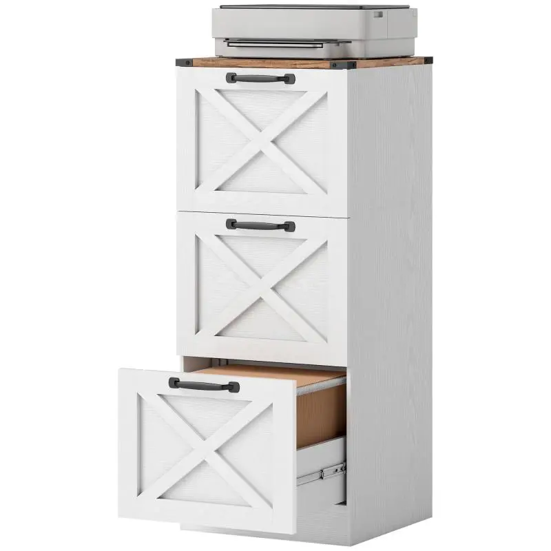 3-Drawer Filing Cabinet for Letter and A4 Files