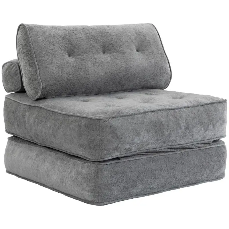 Convertible Single Chair Bed with 2 Pillows