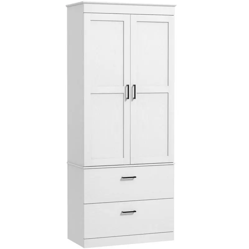 Kitchen Buffet Cabinet with 2 Drawers and Adjustable Shelves