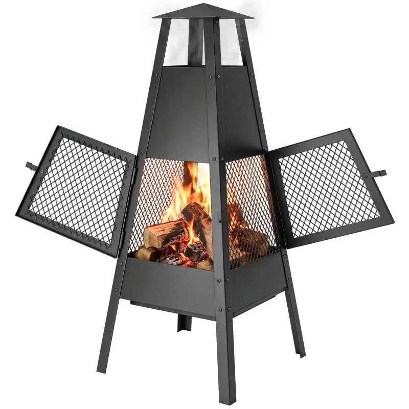 Fire Bowl with Conical Chimney, 97 cm