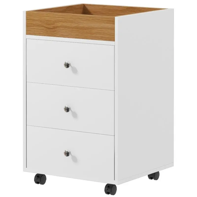 Office Drawer Unit with 3 Drawers and Pull-Out Tray