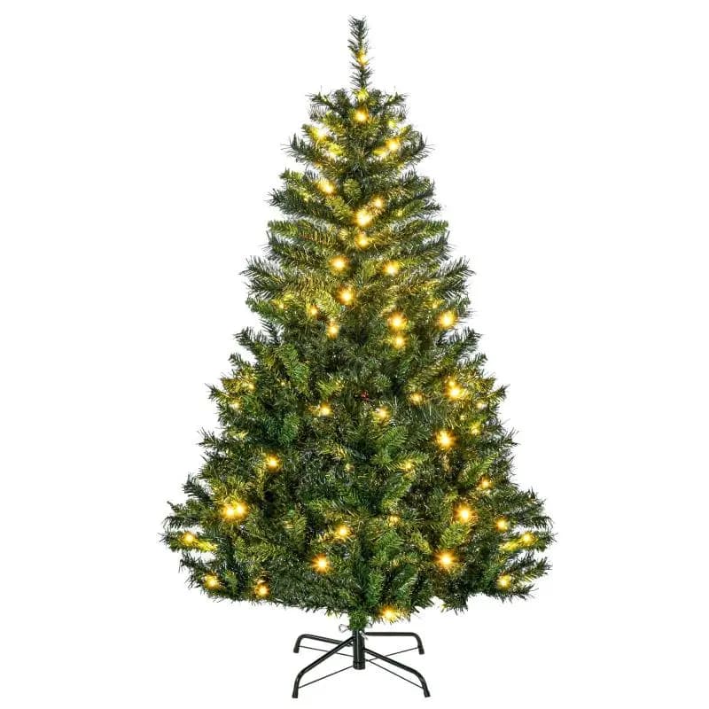 Artificial Christmas Tree with Decorations, 150 cm
