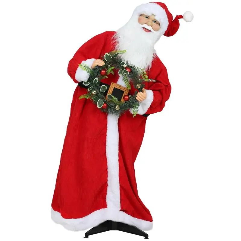 Standing Santa Claus Figure with Voice Activation, 110 cm