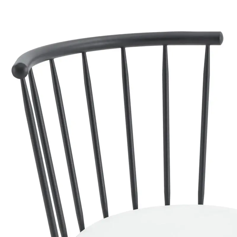 Windsor-Style Bar Stool, White