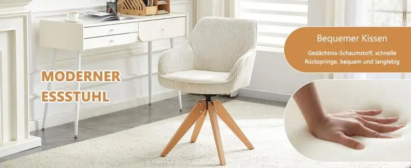 Swivel Dining Chairs, Set of 2