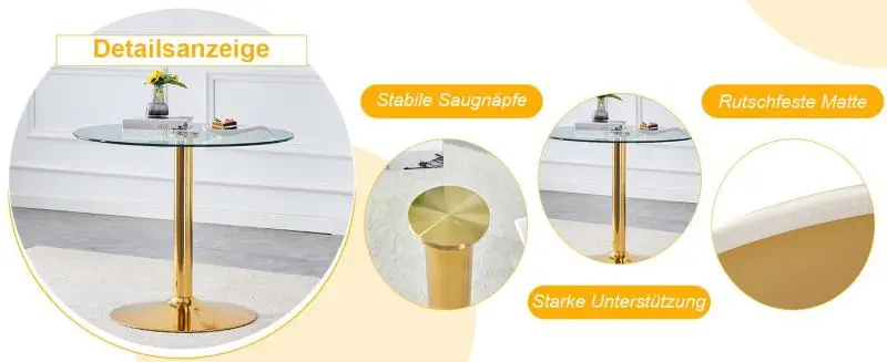 Glass Bar Table, 85 cm