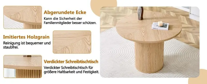 Round Dining Table, 100 cm