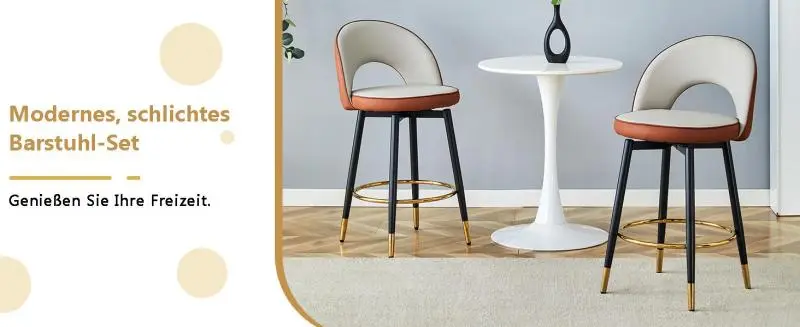 Swivel Bar Stools, Set of 2