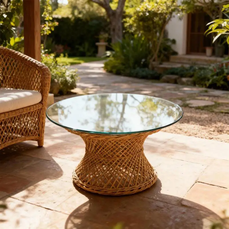 Round Tempered Glass Tabletop, 51 cm