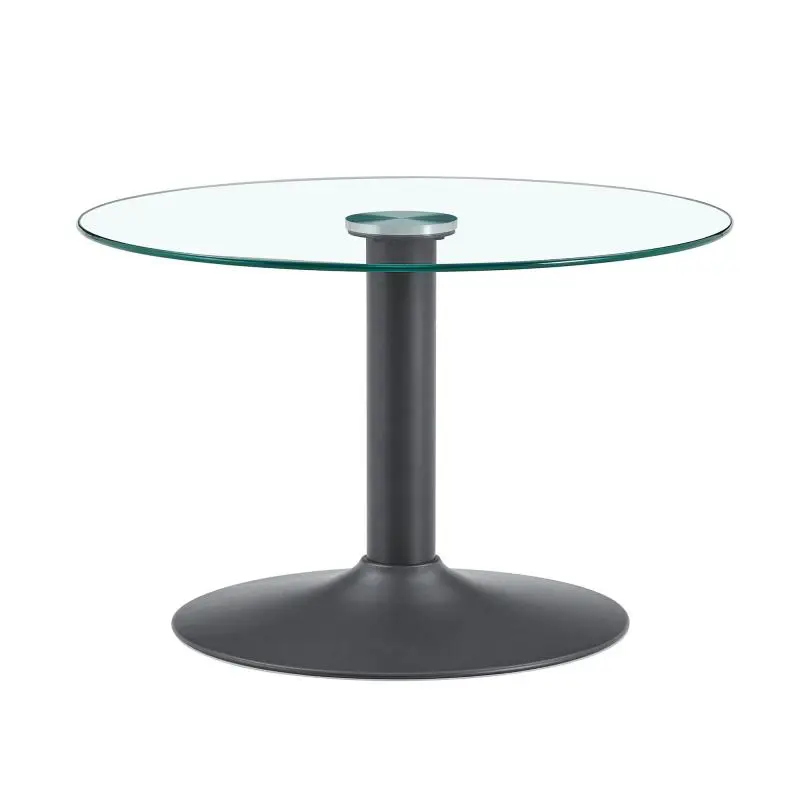 Round Glass Coffee Table, 70 cm