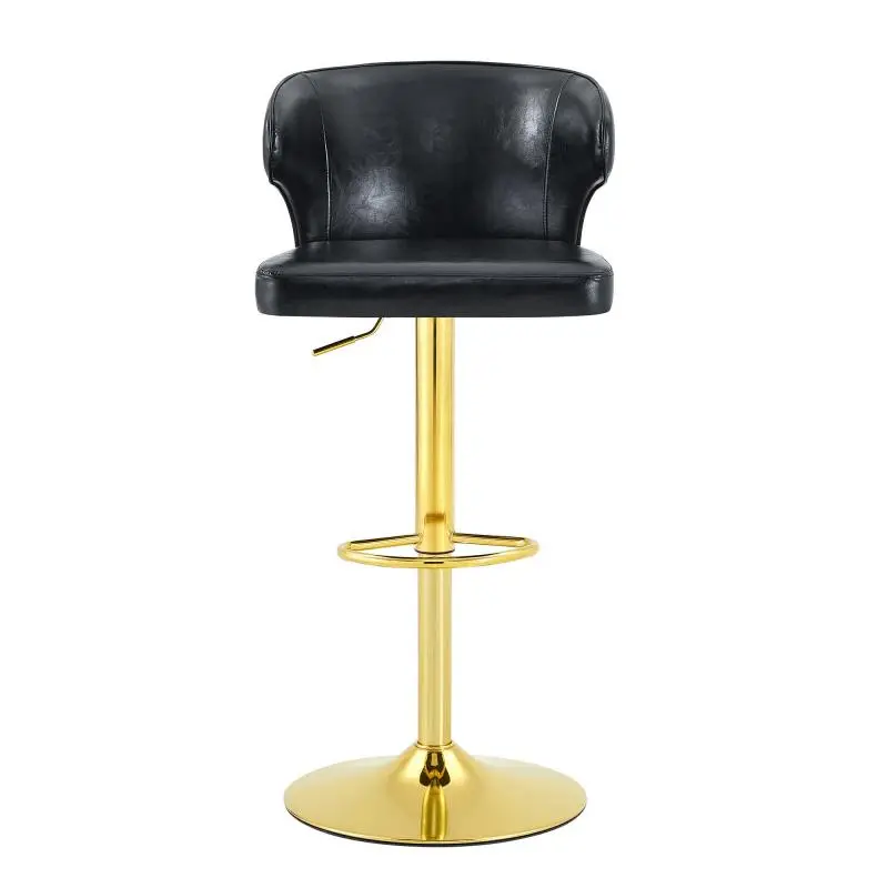 Set of 2 Height Adjustable Swivel Bar Stools