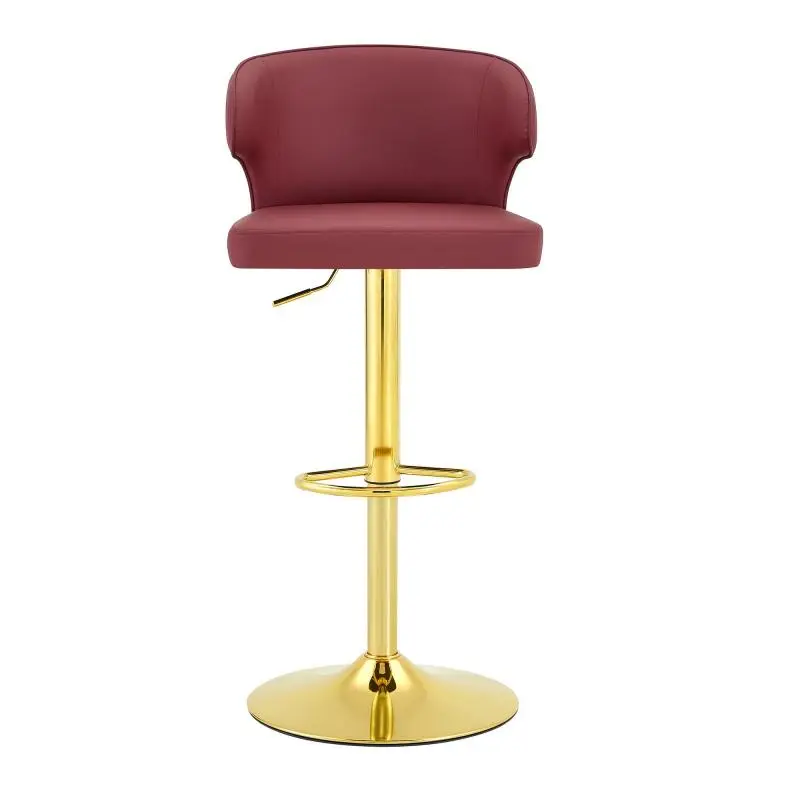 Set of 2 Height-Adjustable Swivel Bar Stools