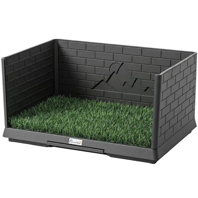 Dog Toilet with Artificial Grass, 75 x 51 cm