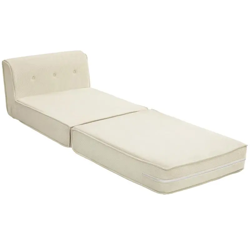 Folding Sofa Bed in Cream White