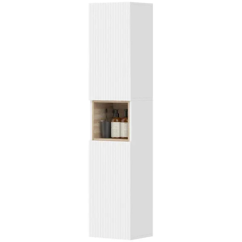 Bathroom Cabinet with 2 Doors and Adjustable Shelves
