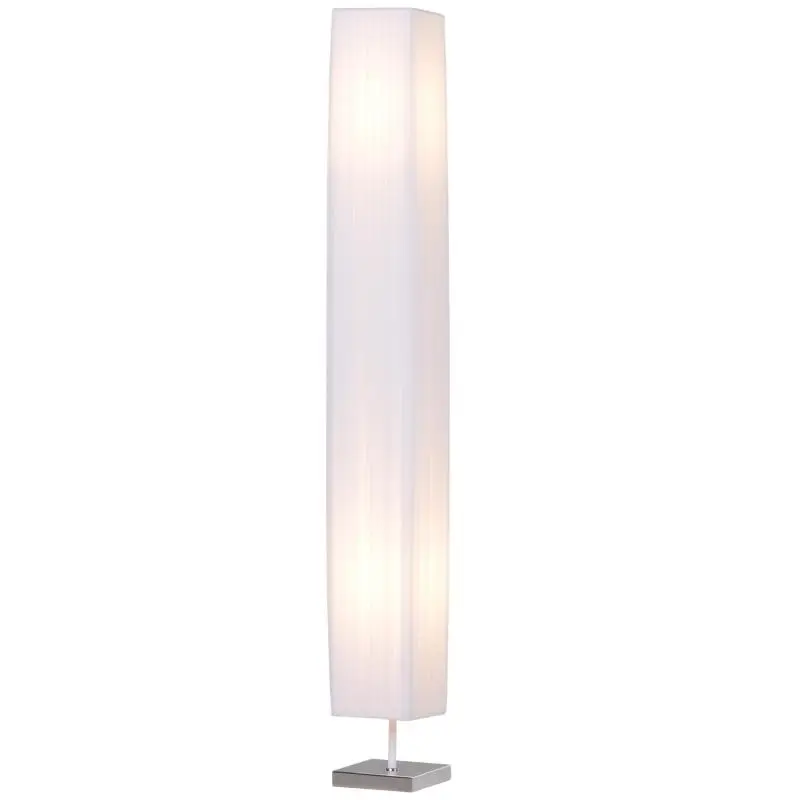 Floor Lamp with Fabric Shade and Foot Switch