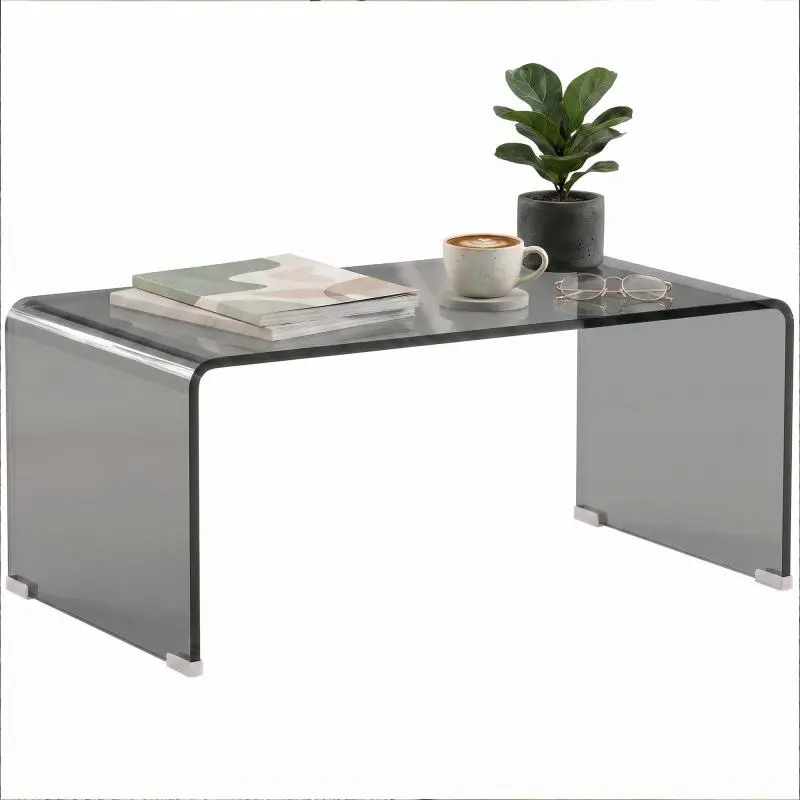 Glass Coffee Table, 80 × 45 cm