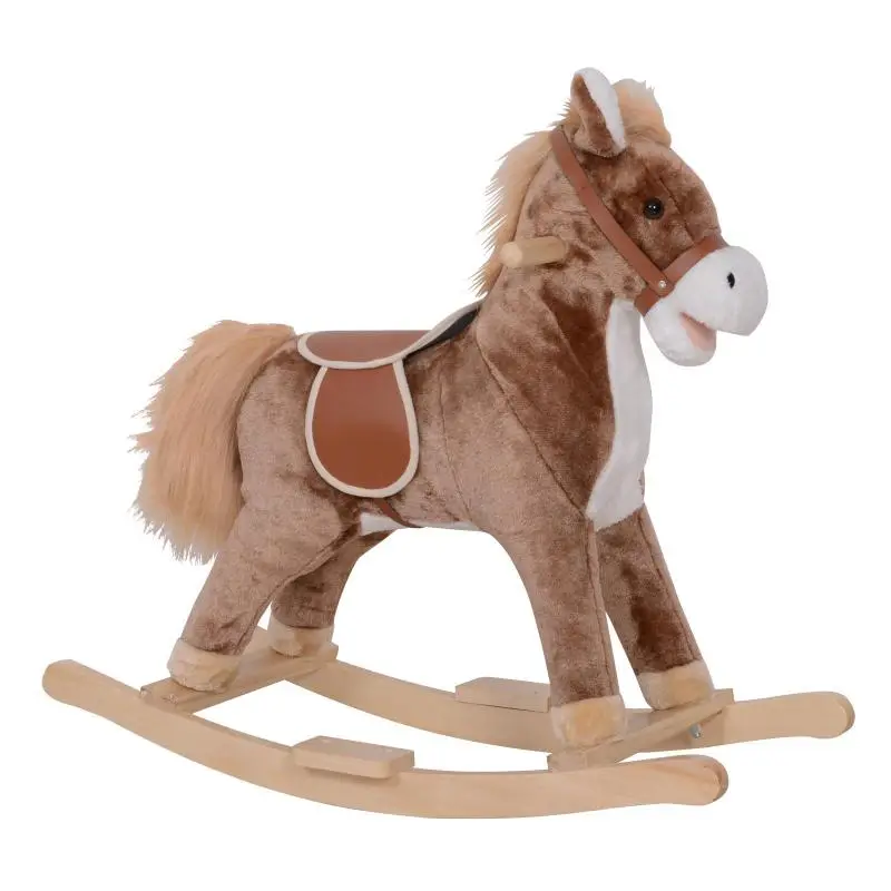 Cowboy Rocking Horse for Children 36 Months+, Brown