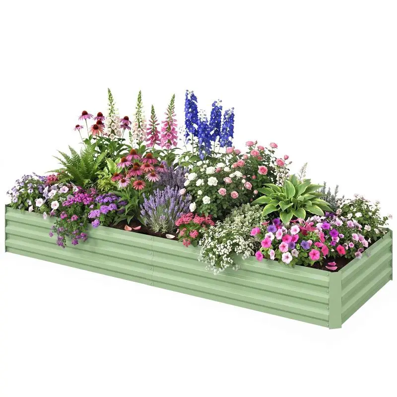 Rectangular Raised Bed, 241 x 90.5 x 30 cm