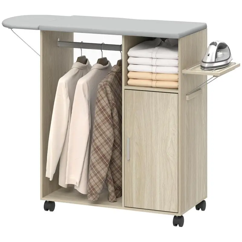 Ironing Cabinet on Wheels, 127 cm