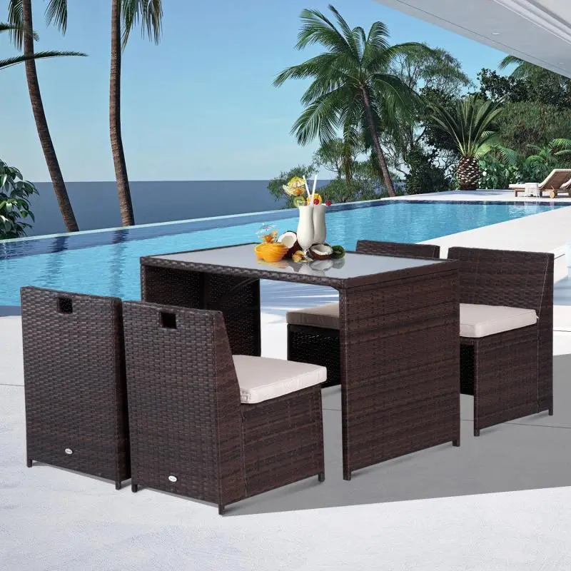 4-Seater Garden Lounge Set with Table