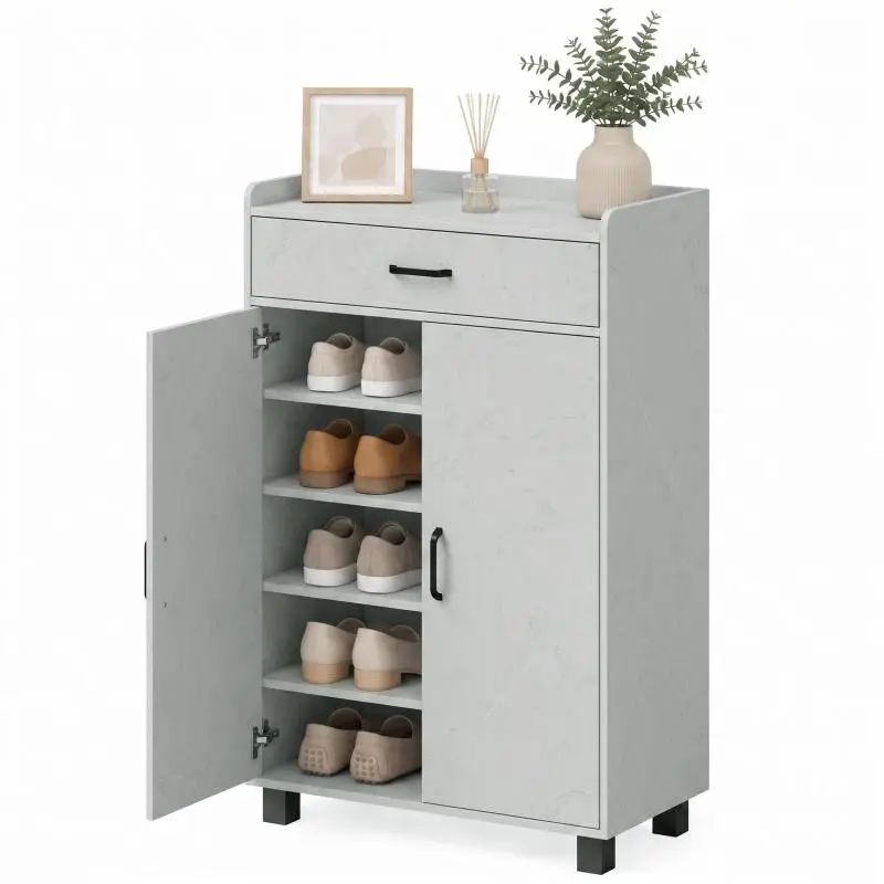 Shoe Cabinet with 2 Doors and Drawer
