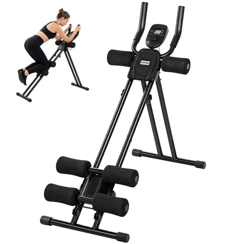 Foldable Abdominal Trainer with LCD Screen