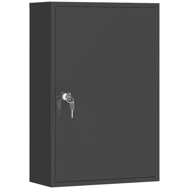 Lockable Metal Medicine Cabinet, 40 x 18 x 60 cm