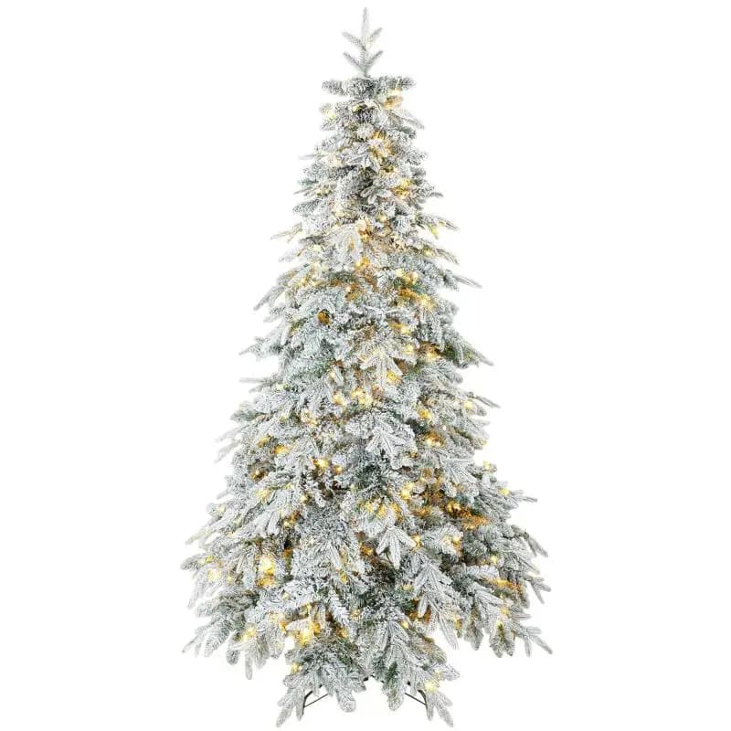 Pre-Lit Snowy Artificial Christmas Tree, 180 cm
