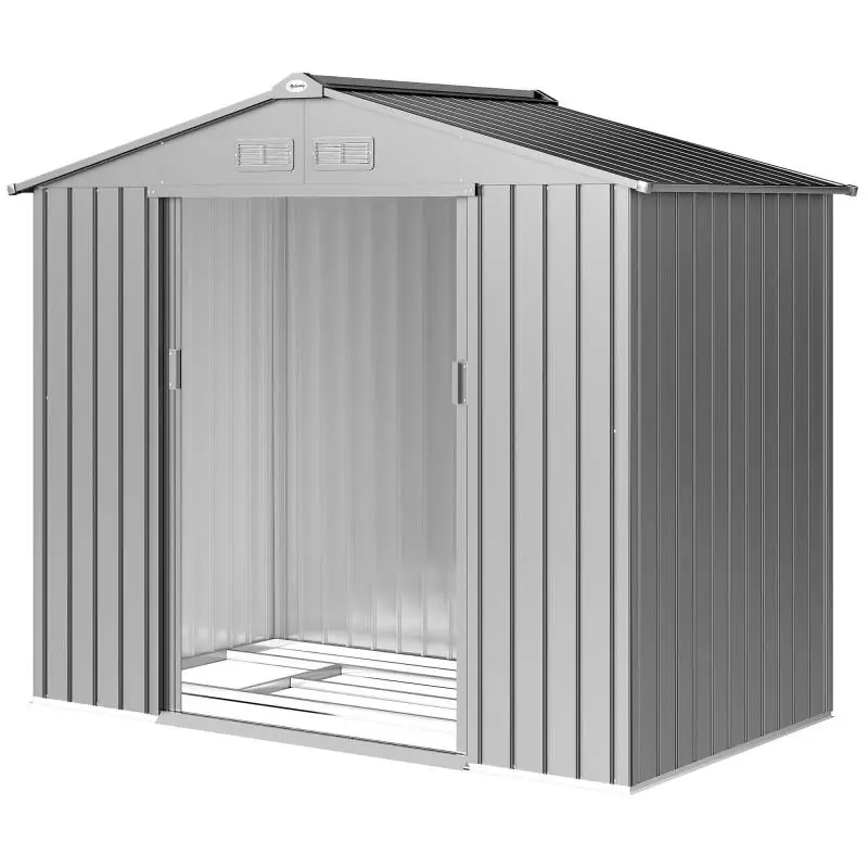 Garden Shed, Grey, 2.42 m²