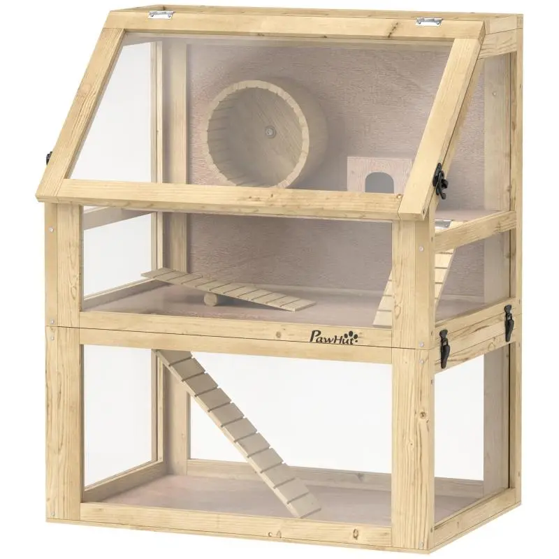 3-Tier Hamster Cage with Swing and Hideout