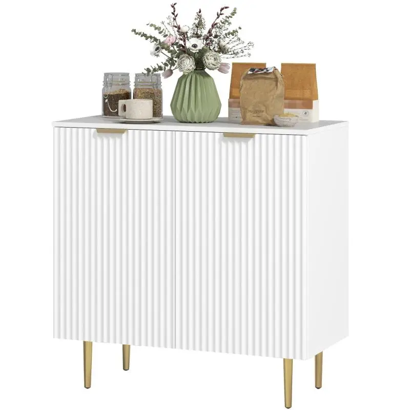 Kitchen Sideboard with 2 Doors, White