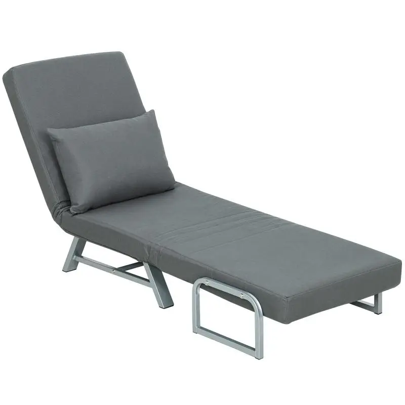 Convertible Armchair Bed with Adjustable Backrest