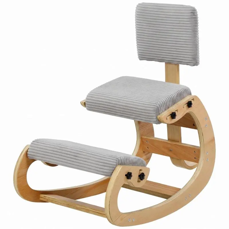 Ergonomic Kneeling Chair with Rocking Backrest
