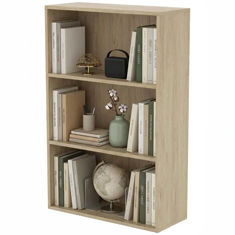 Storage Bookcase with Adjustable Shelf, 60 cm
