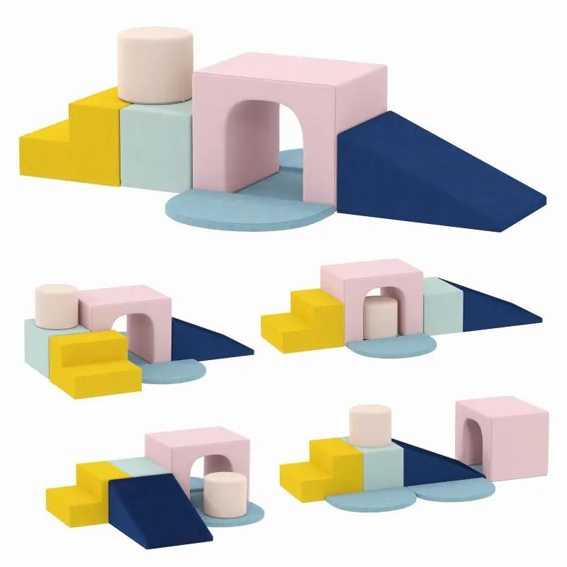 8-Piece Baby Climbing Block Set, Multicoloured