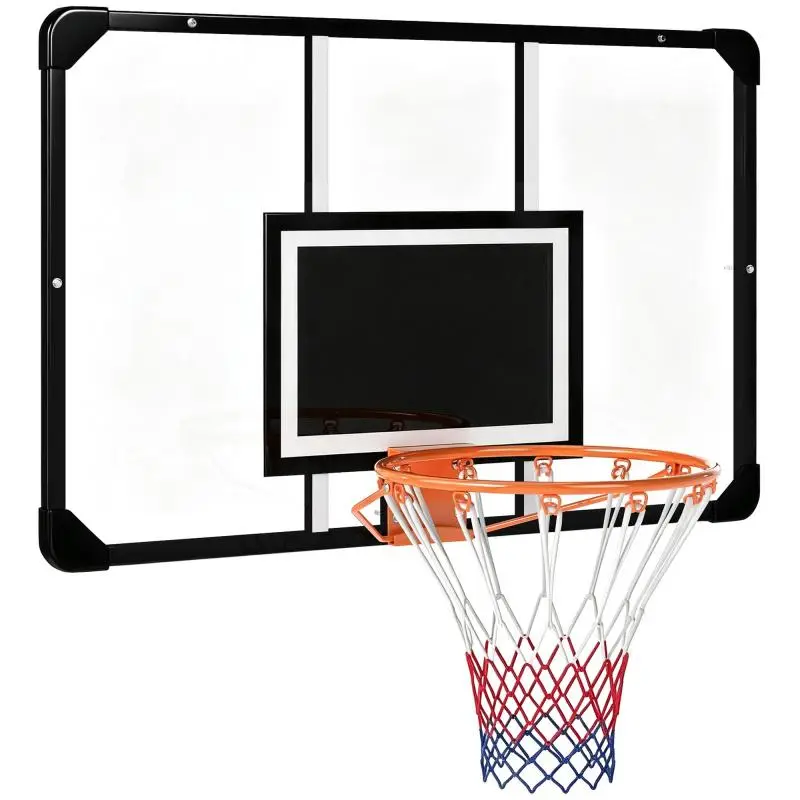 Wall-Mounted Basketball Hoop with Backboard