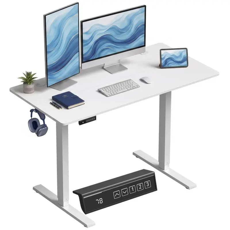 Height-Adjustable Desk 120 x 60 cm with 3 Memory Settings