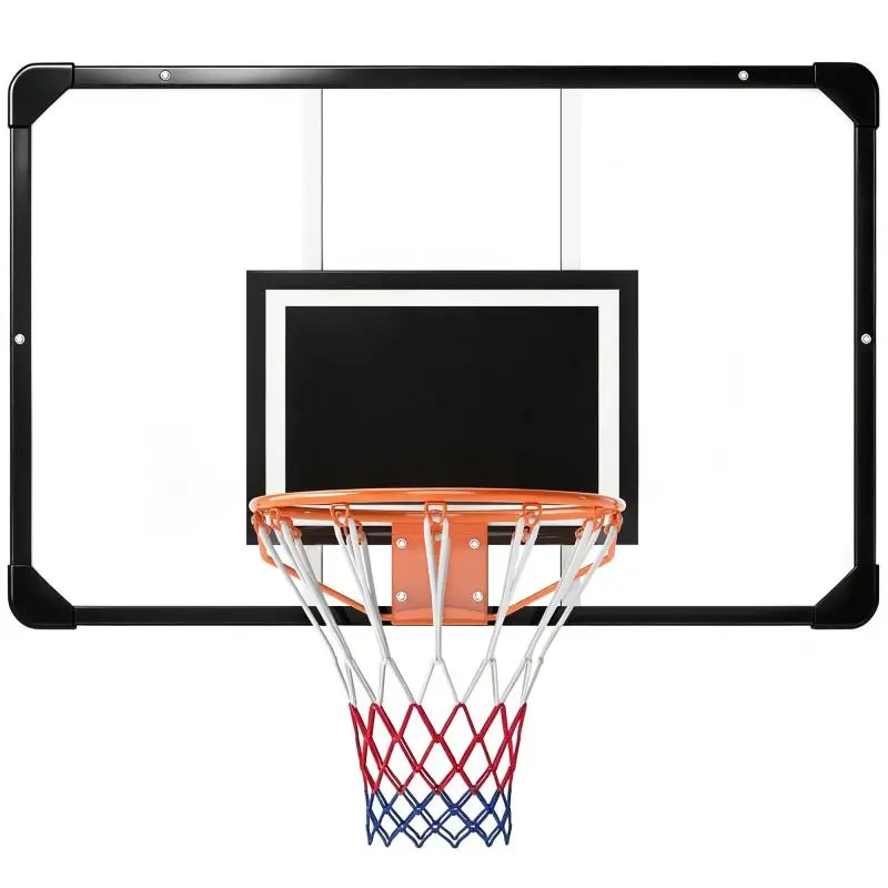 Outdoor Wall-Mounted Basketball Hoop with Net