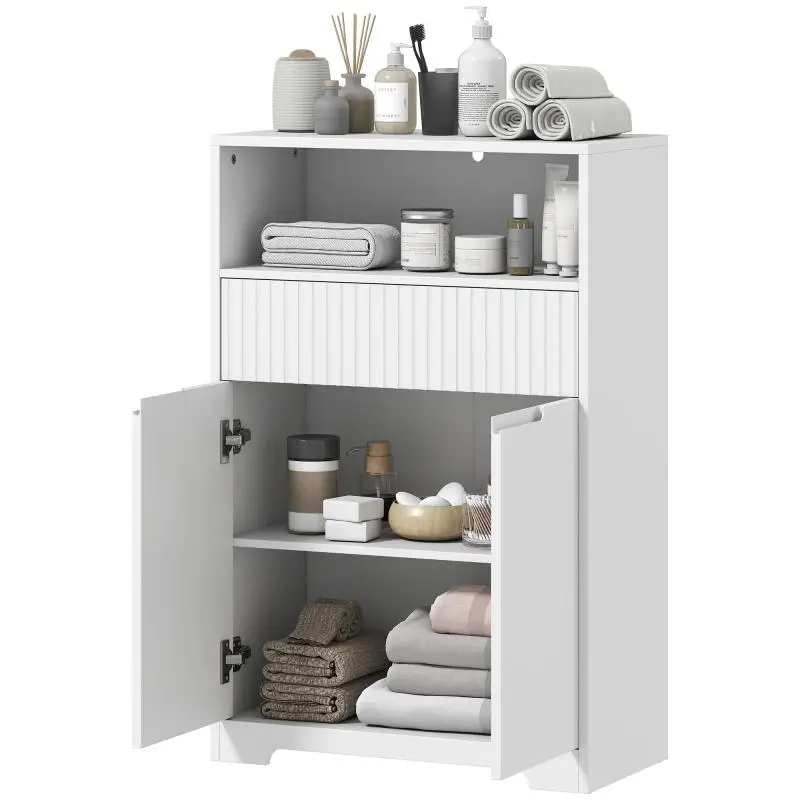 Bathroom Cabinet with Drawer and Adjustable Shelf