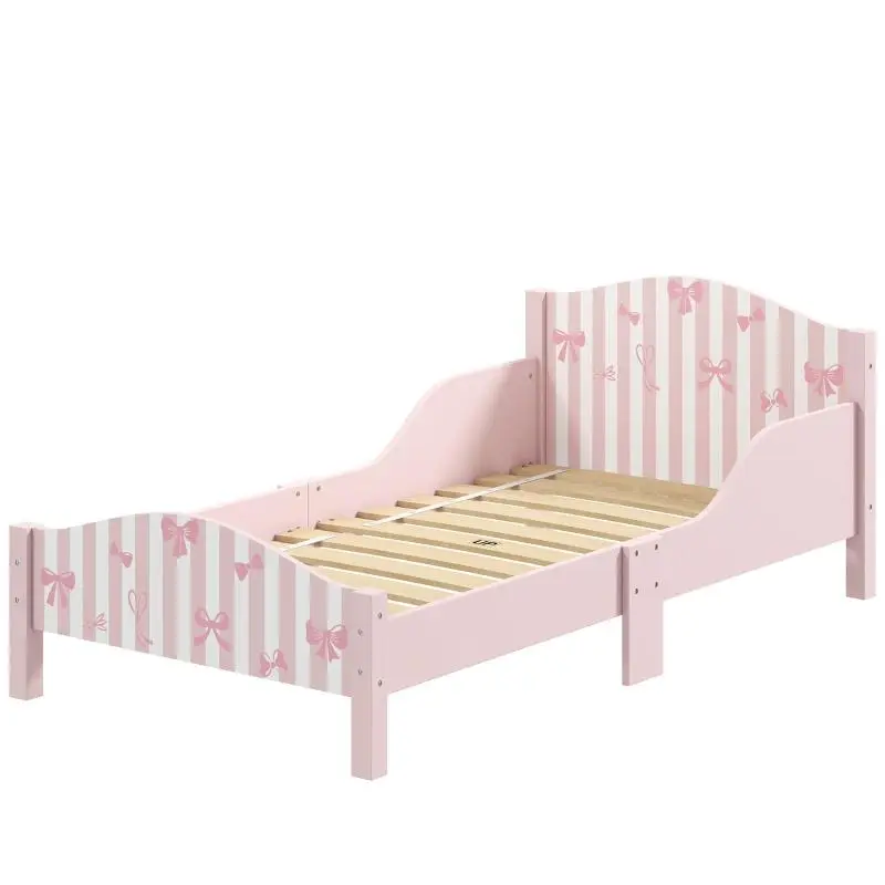 Children's Bow-Shaped Bed, Pink